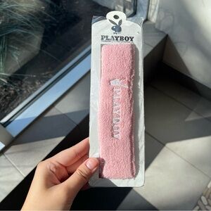 Vintage Playboy Baby Pink Sweat Headband!